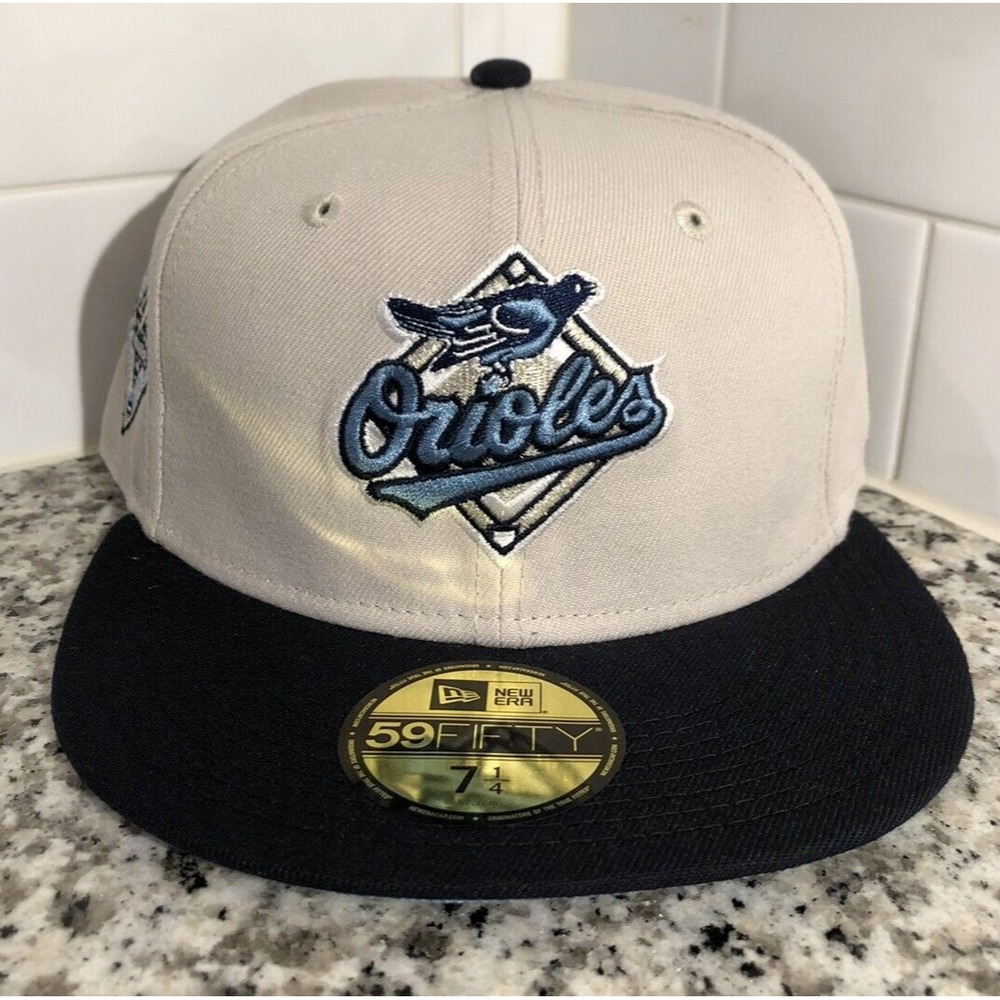 New Era Baltimore Orioles 59FIFTY 25th Anniversary Iced Stone Fitted Hat 7 1/4